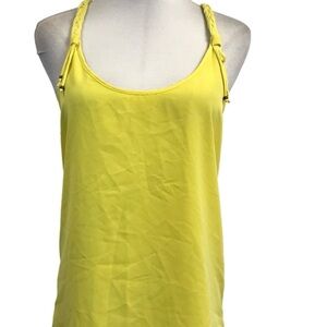 Zara Yellow Braided Tank Top. Size M
